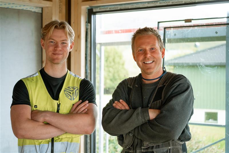 To karer som jobber innen bygg og anlegg